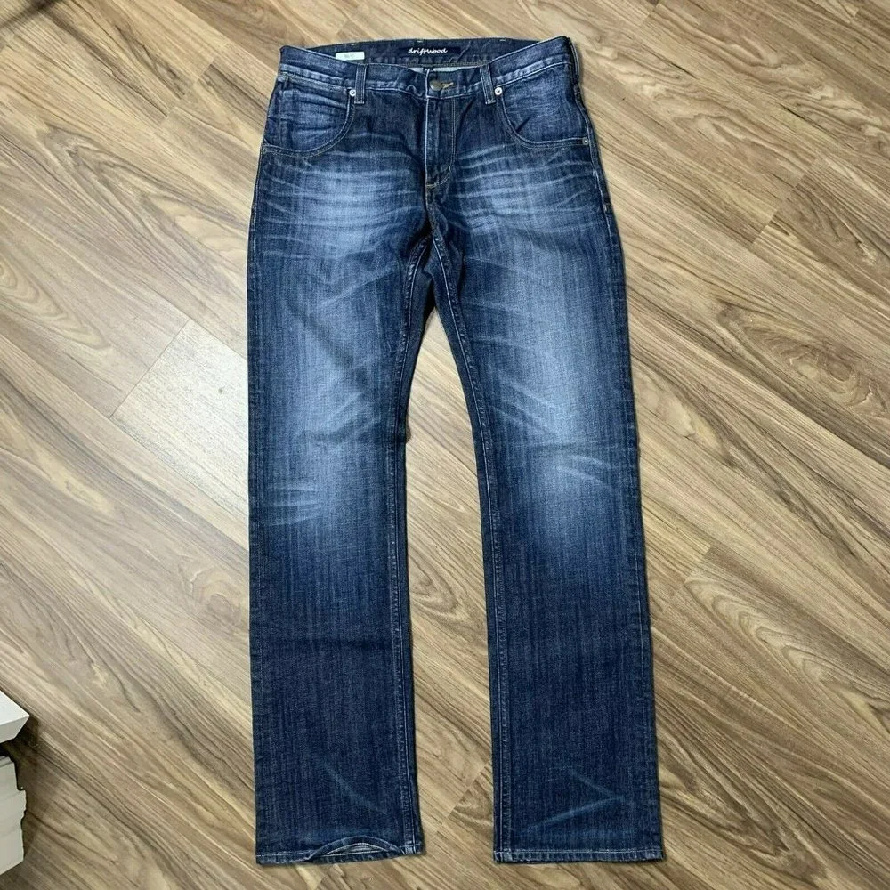 Driftwood Brad Men’s Sz 31 Straight Leg Stretch Jean Denim Jeans Distressed M203 - Picture 3 of 11